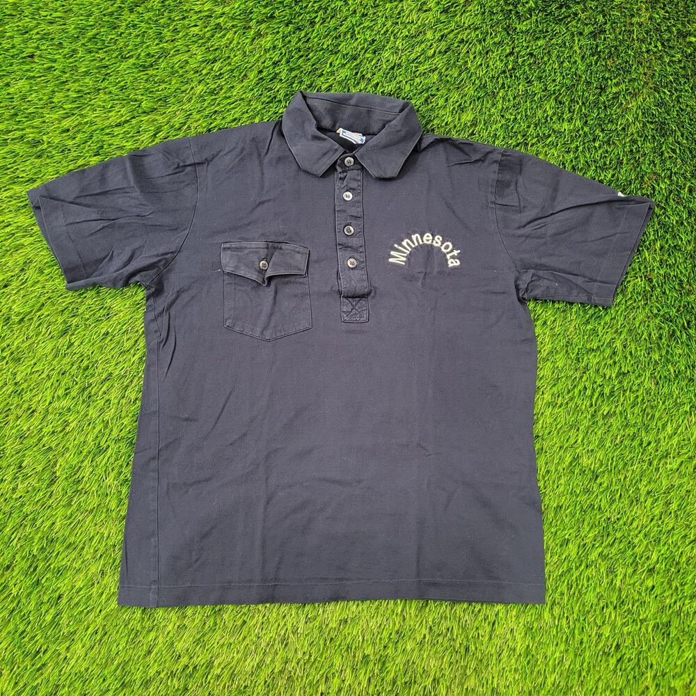 Vintage Champion Minnesota Polo Shirt Womens Medium 18x22 Arch